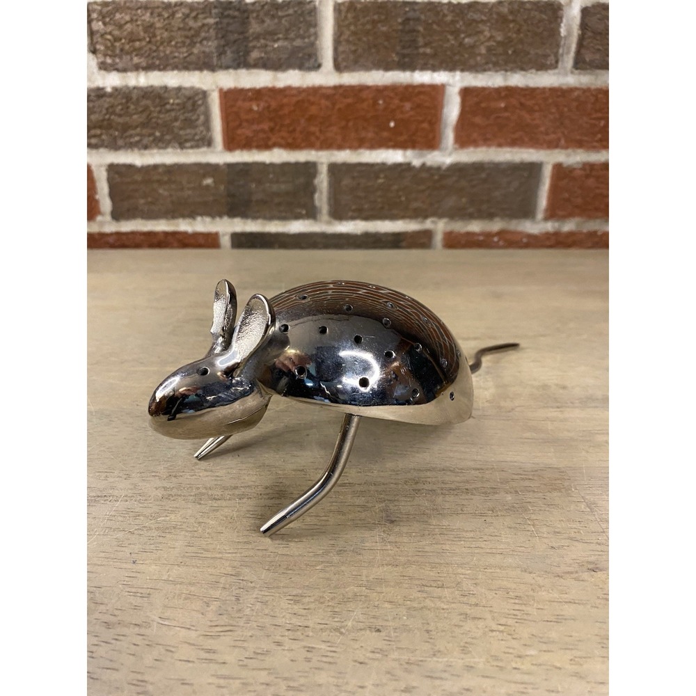 Vintage Creative Co Inc Silver Mouse Toothpick Holder